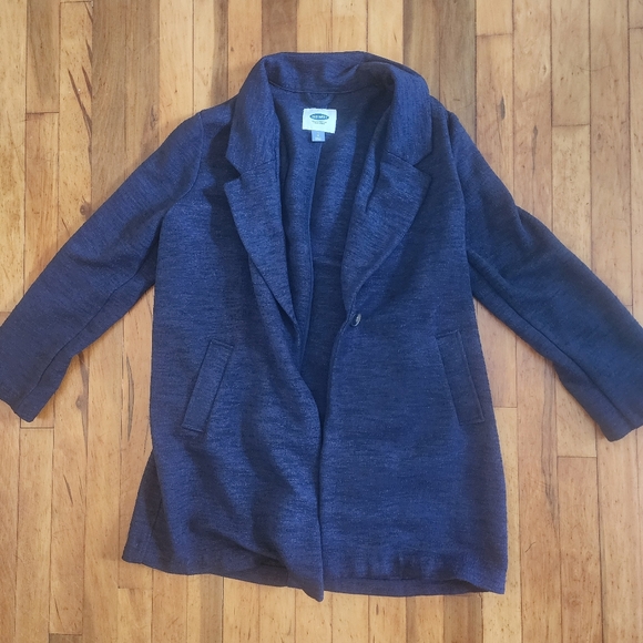 Old Navy Women's Dark Blue Jacket - Large - Picture 3 of 4